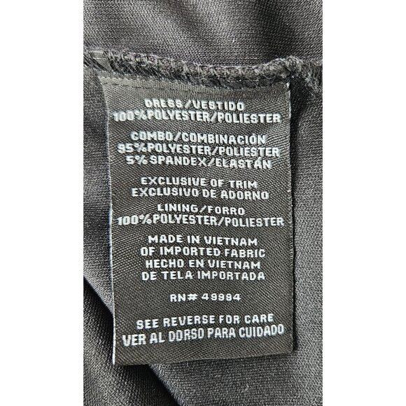 R&M Richards Womens Elegant Dress Plus 20W Black Sheer Capelet Evening Cocktail - Picture 16 of 16